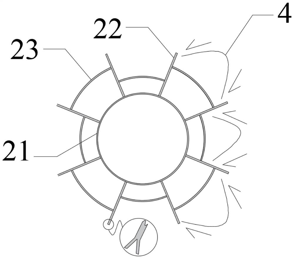 Offshore wind power single pile-friction wing composite foundation and its construction method