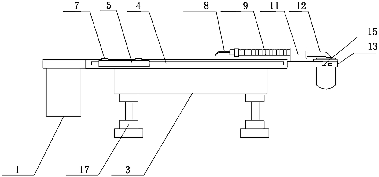 Surgery waste liquid collection and clearing device for hepatobiliary surgery