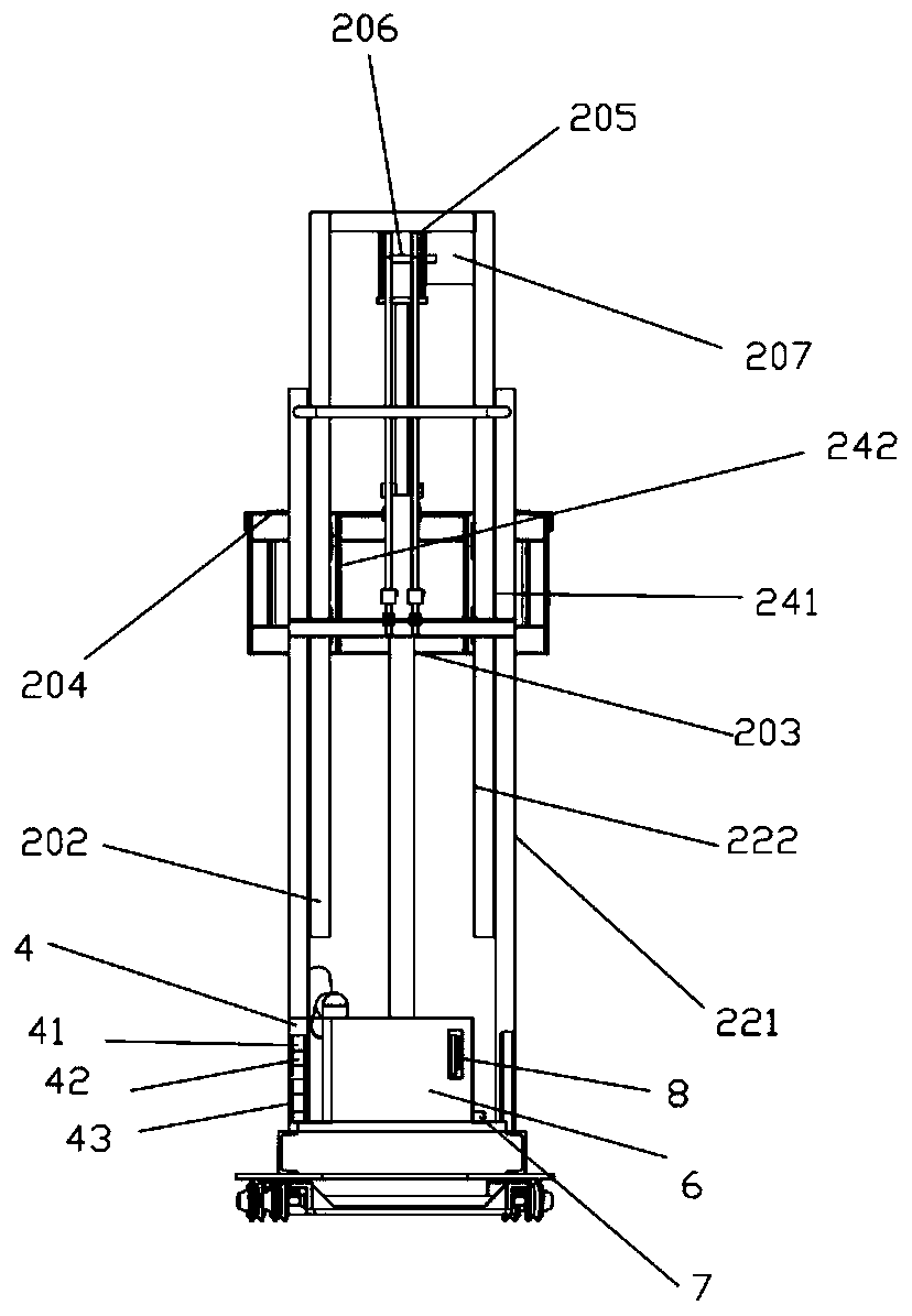 Portable mobile flower watering machine and working method thereof