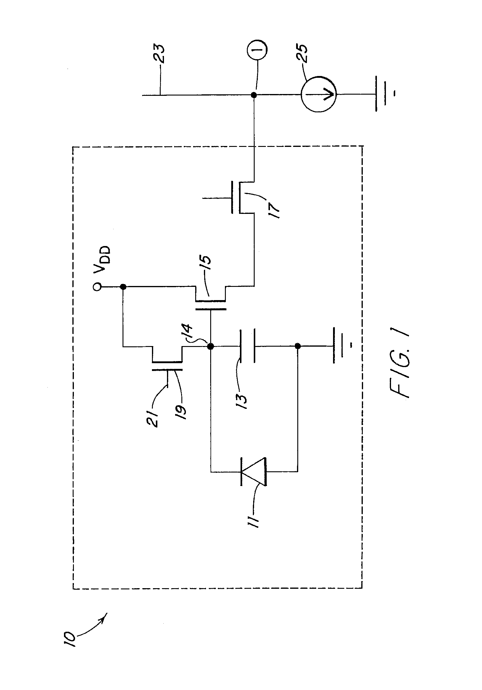 Method for cancellation of the effect of charge feedthrough on CMOS pixel output