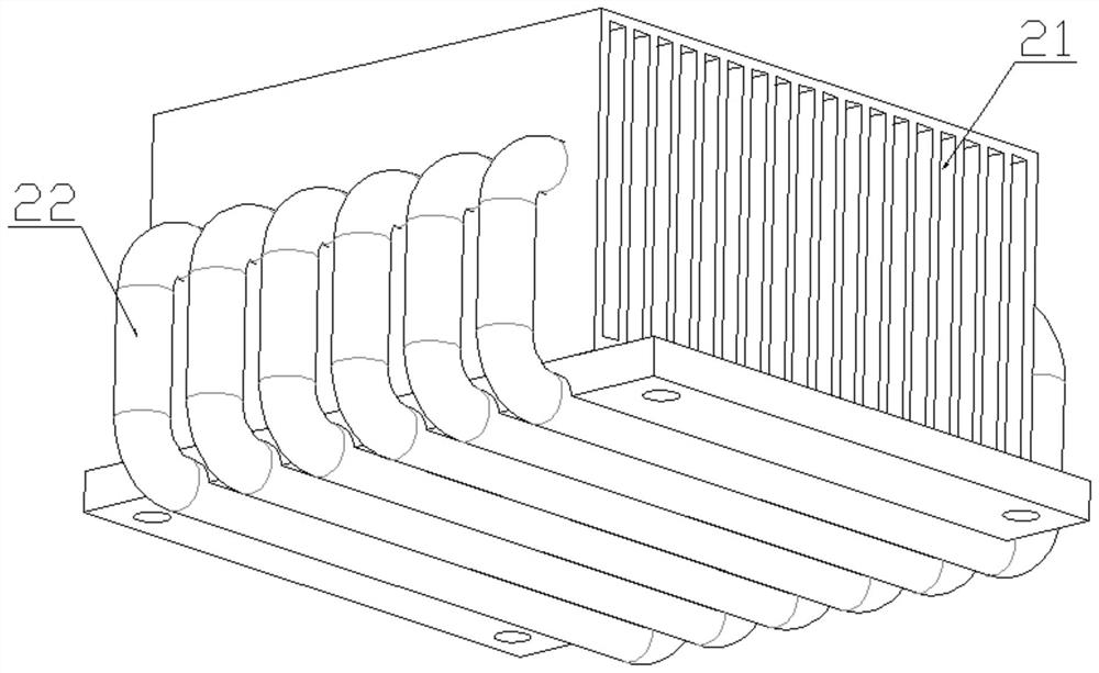 Active and passive dual-purpose liquid cooling radiator and manufacturing method thereof