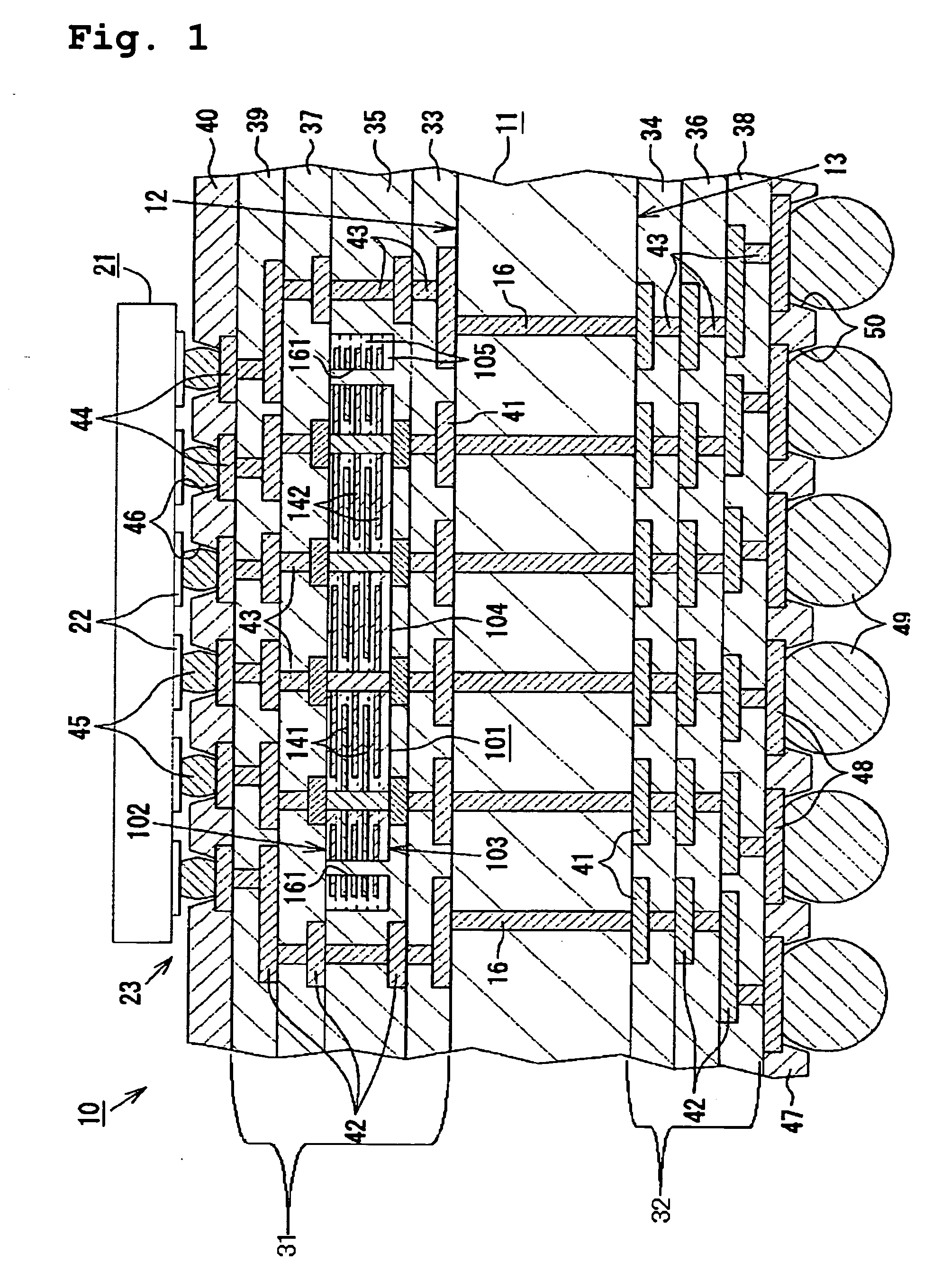 Built-in capacitor type wiring board and method for manufacturing the same