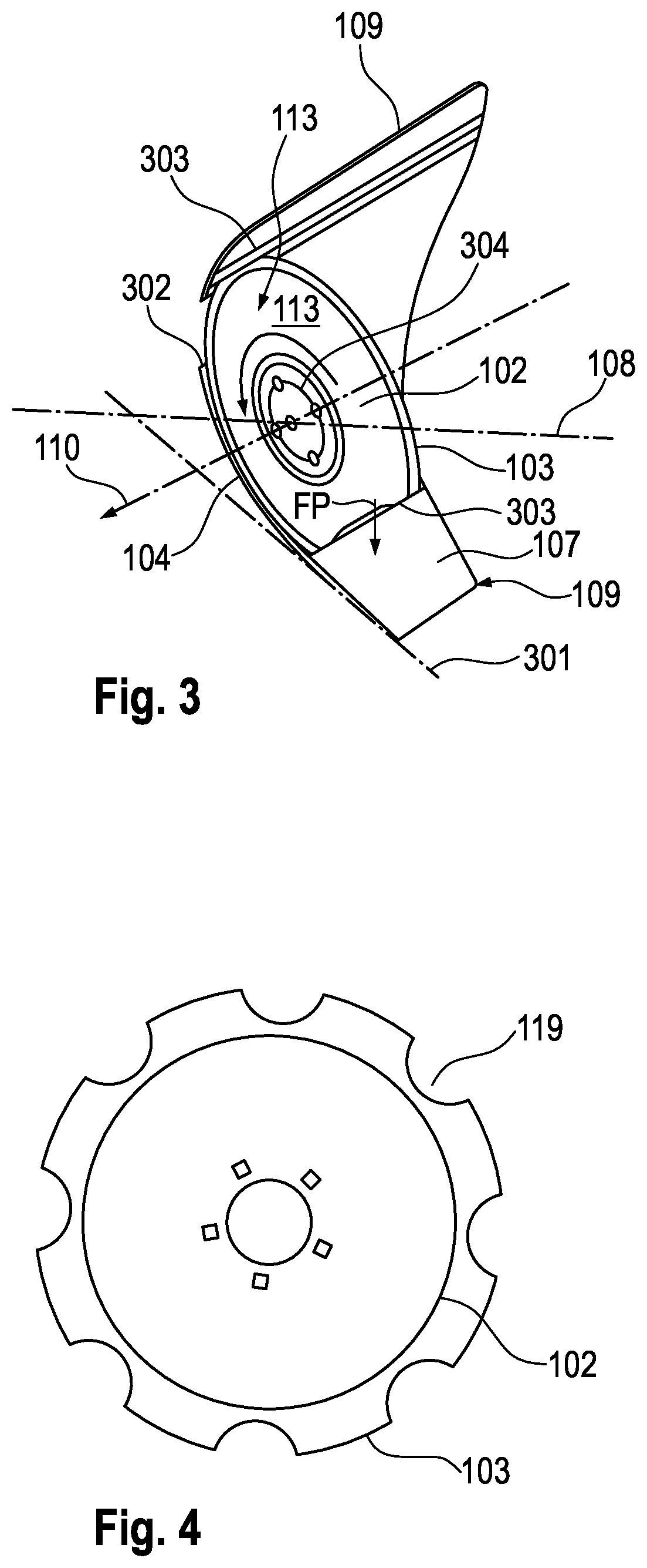 Method for plowing ground with a plough device comprising two cutting elements