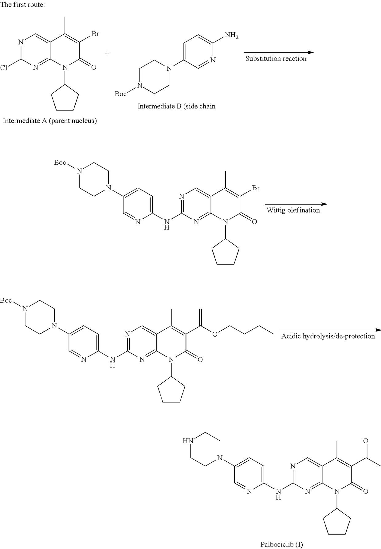 Method for preparing palbociclib