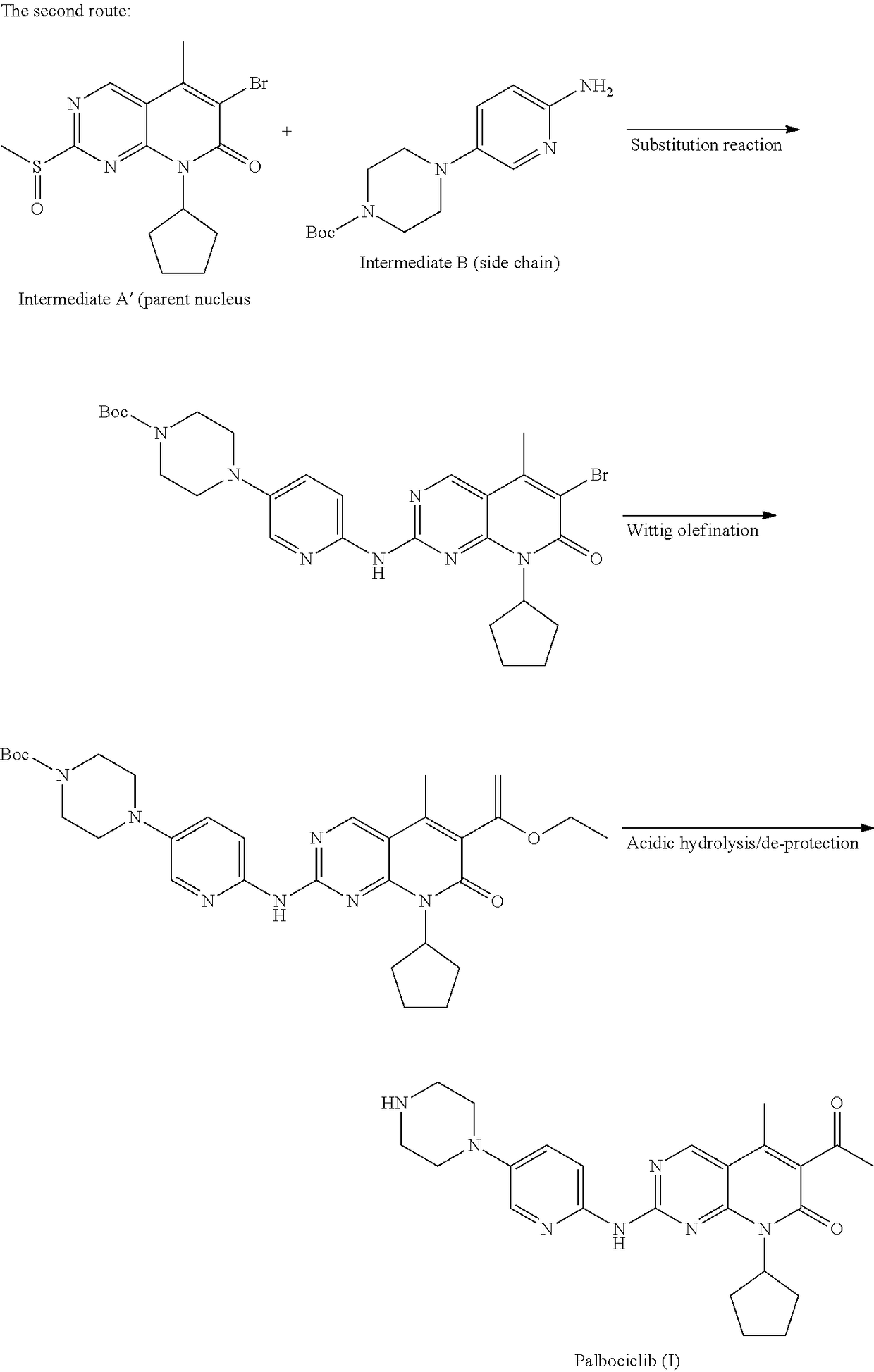 Method for preparing palbociclib