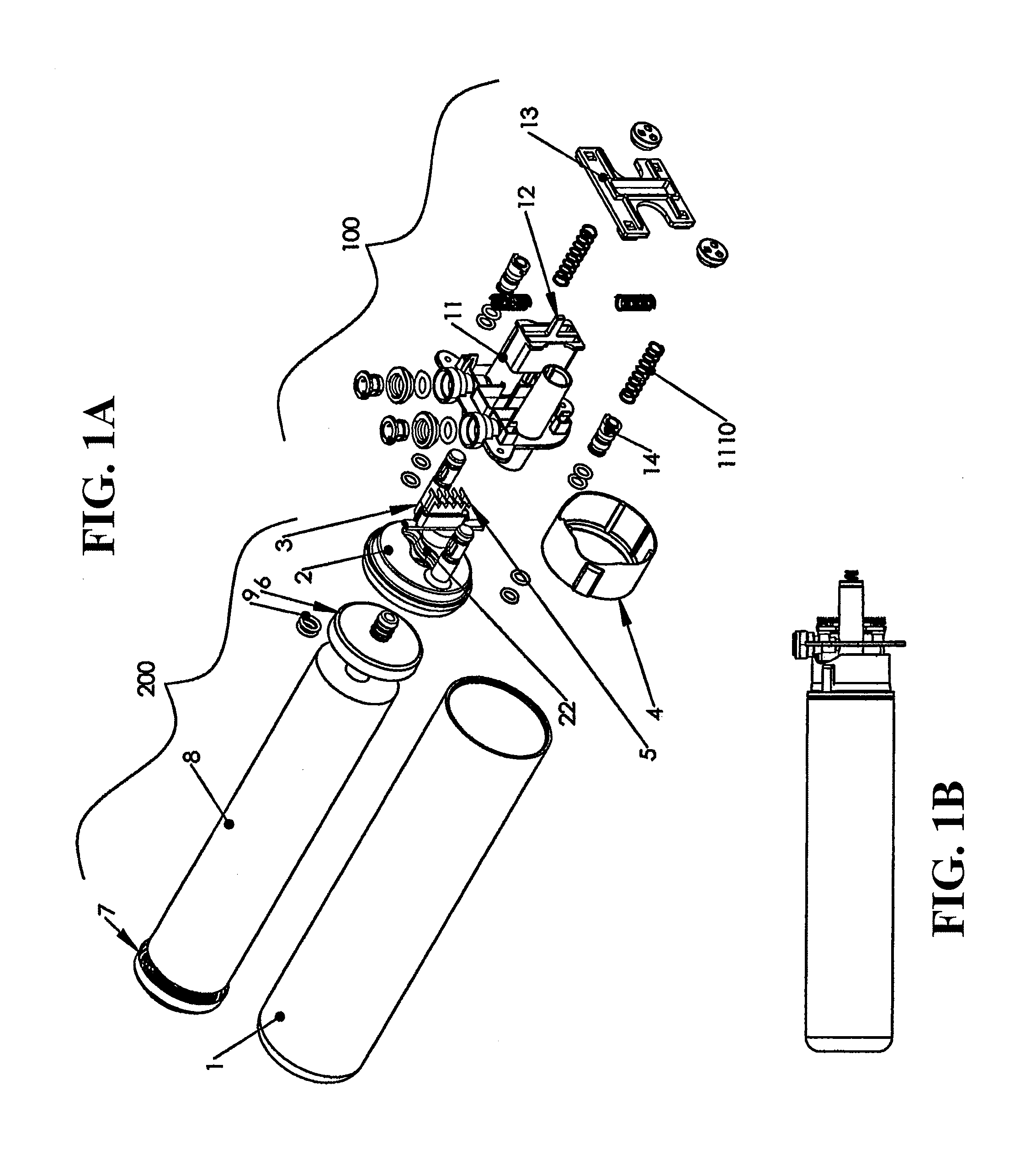 Push filter with floating key lock