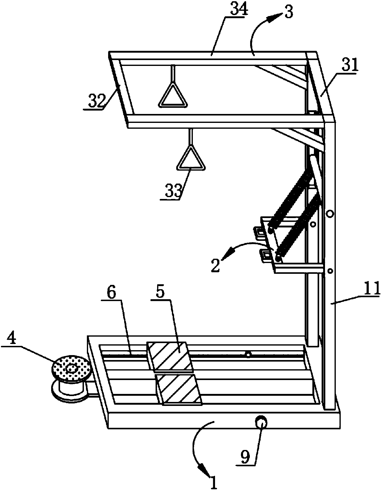 Novel structure warm-up and stretching device used before workout on fitness equipment