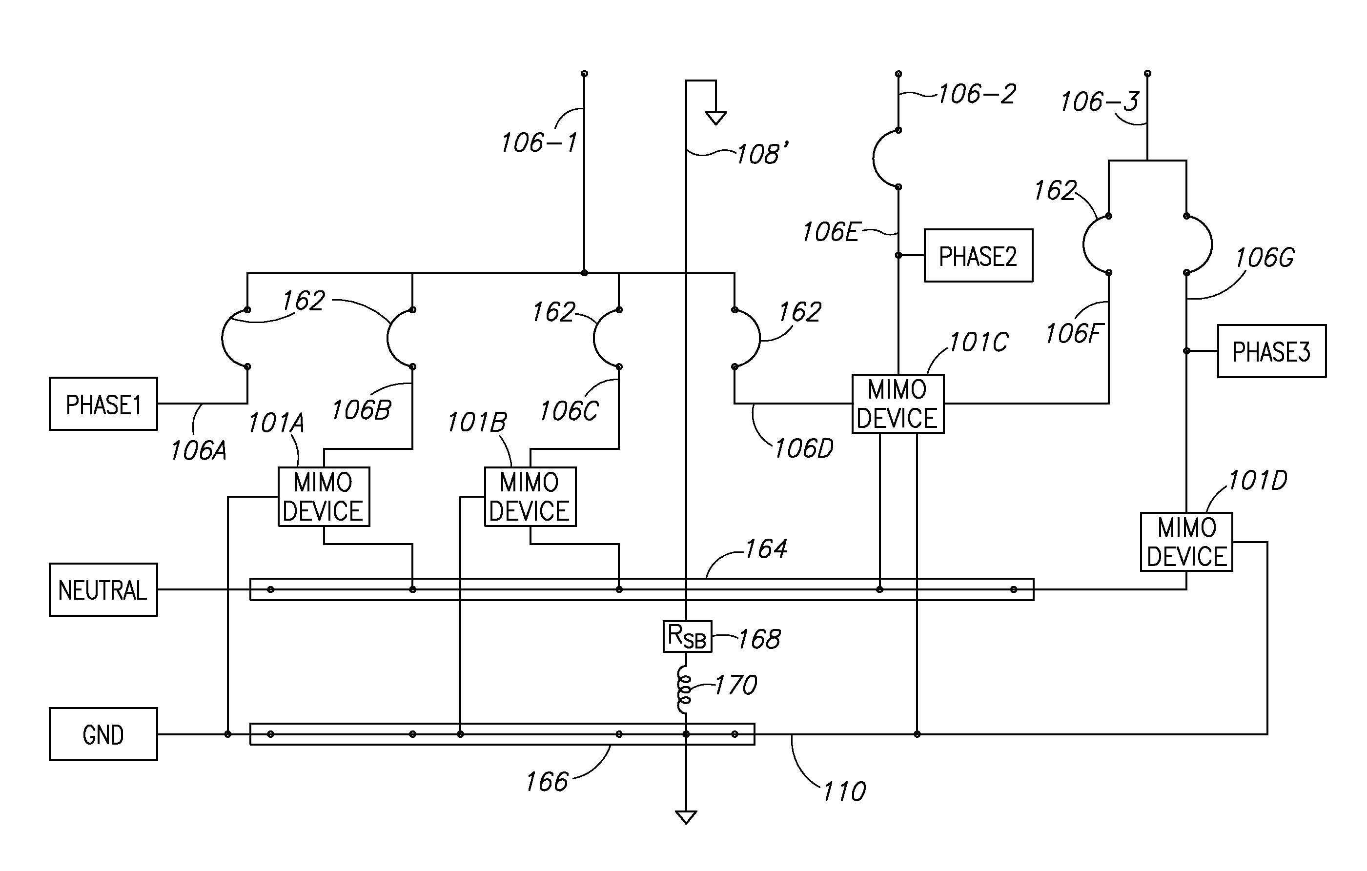 Multiple input, multiple output (MIMO) communication system over in-premises wires