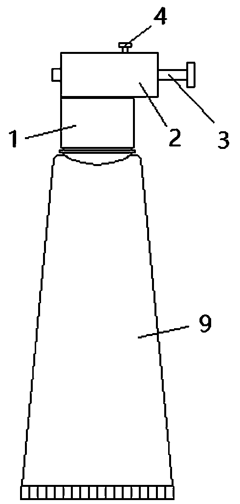 External-use unguent quantitative extruding device