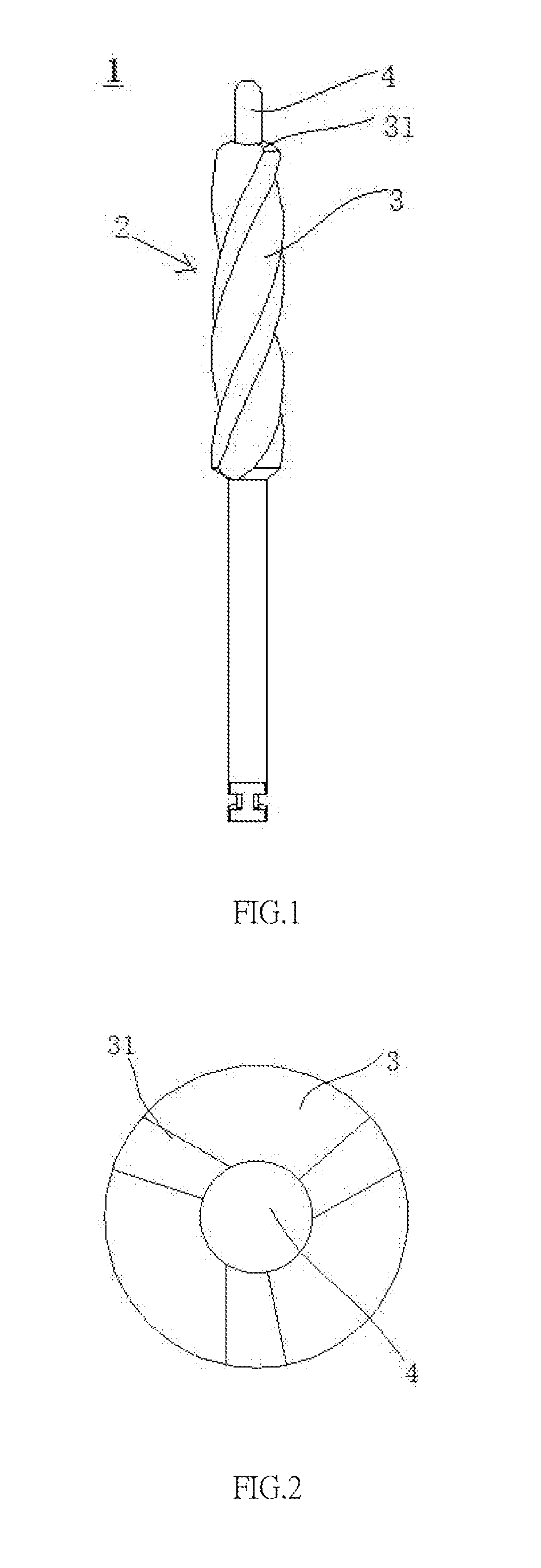 Bone reamer used in the internal sinus lifting procedure of dental implantation