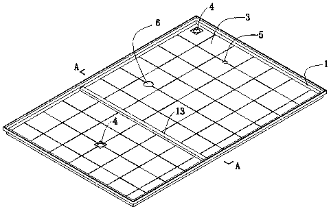 Waterproof base plate of fabricated integral bathroom