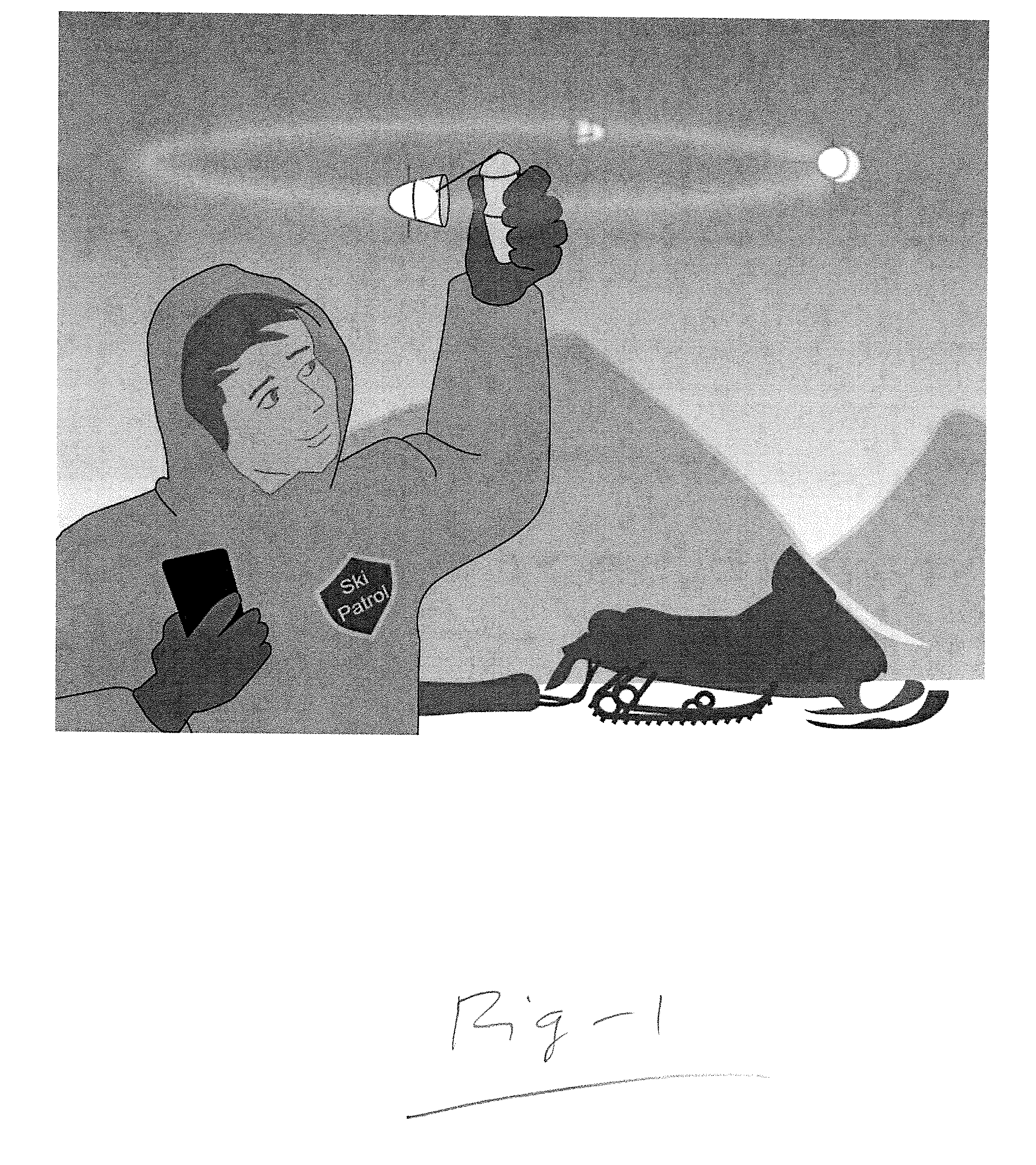 Holonomically constrained (tethered) spin-around locator