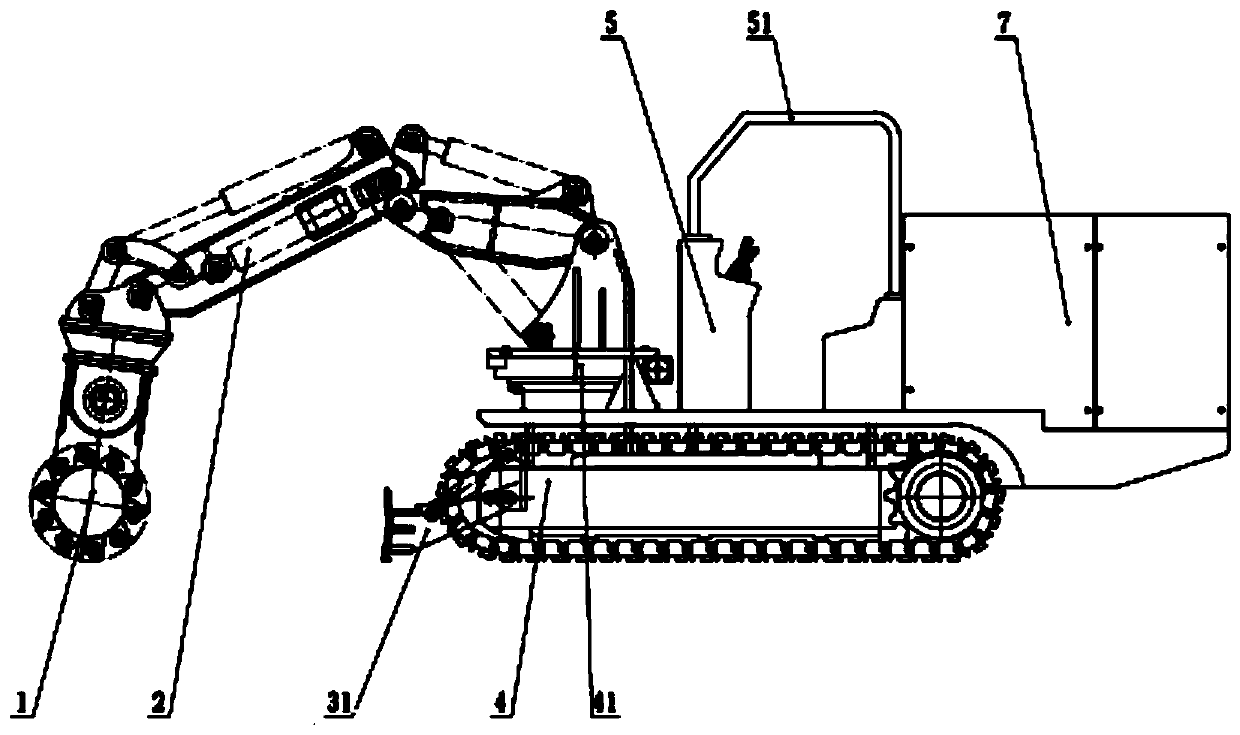 Multifunctional roadway repair machine and construction method thereof