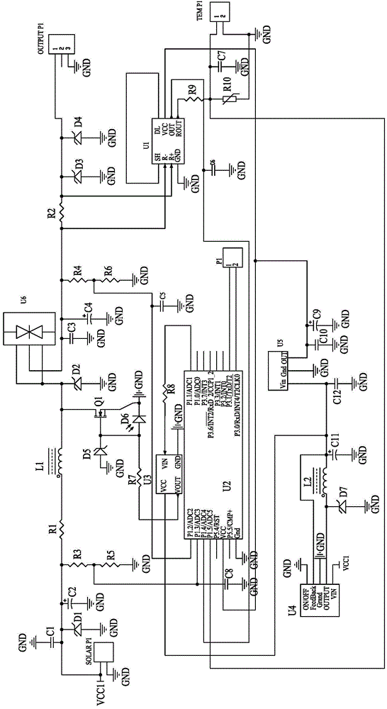 Maximum power output device of solar cell panel