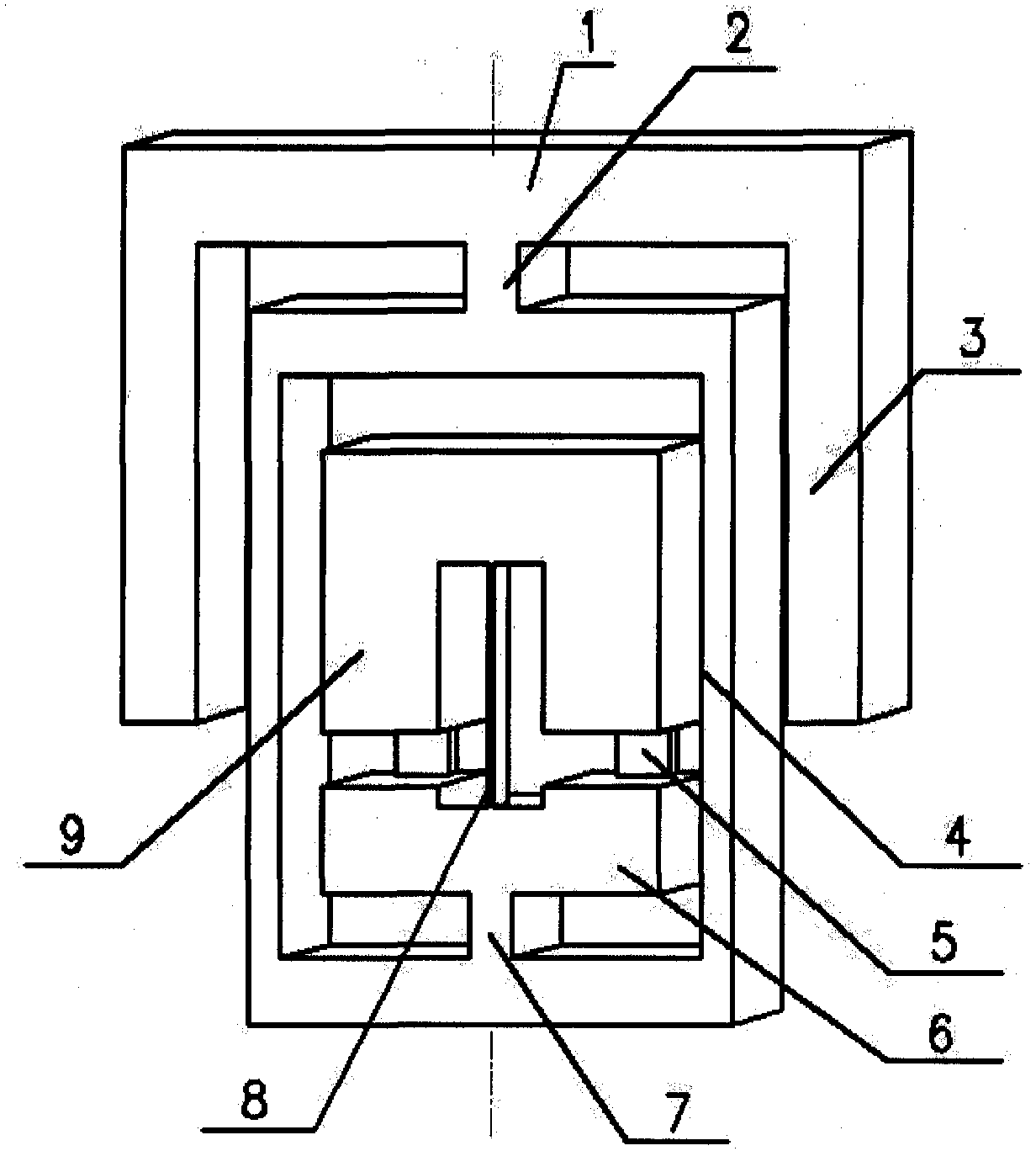 A protection device and processing method for a sensitive structure of a quartz micromachined accelerometer