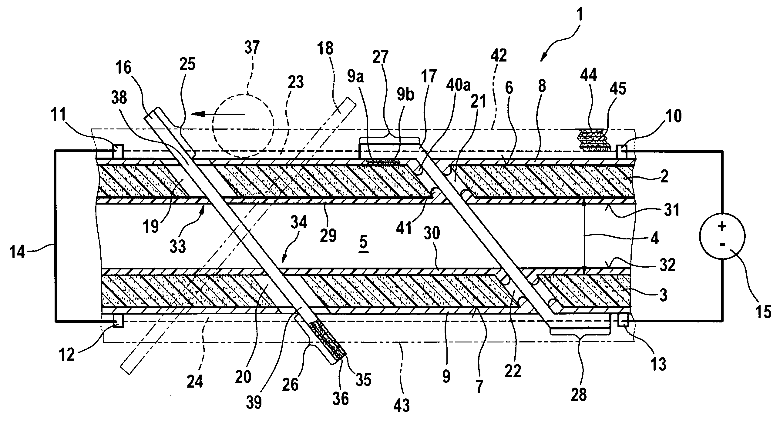 Method for producing a sandwich construction, in particular a sandwich construction for the aeronautical and aerospace fields