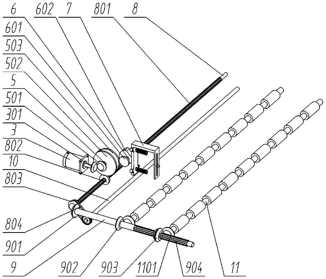 Reinforced concrete buried pipeline anticorrosive coating detection device based on man-machine interaction