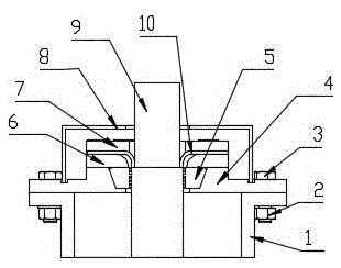 Submarine cable fixing device with sealing and temporary clamping functions and fixing method