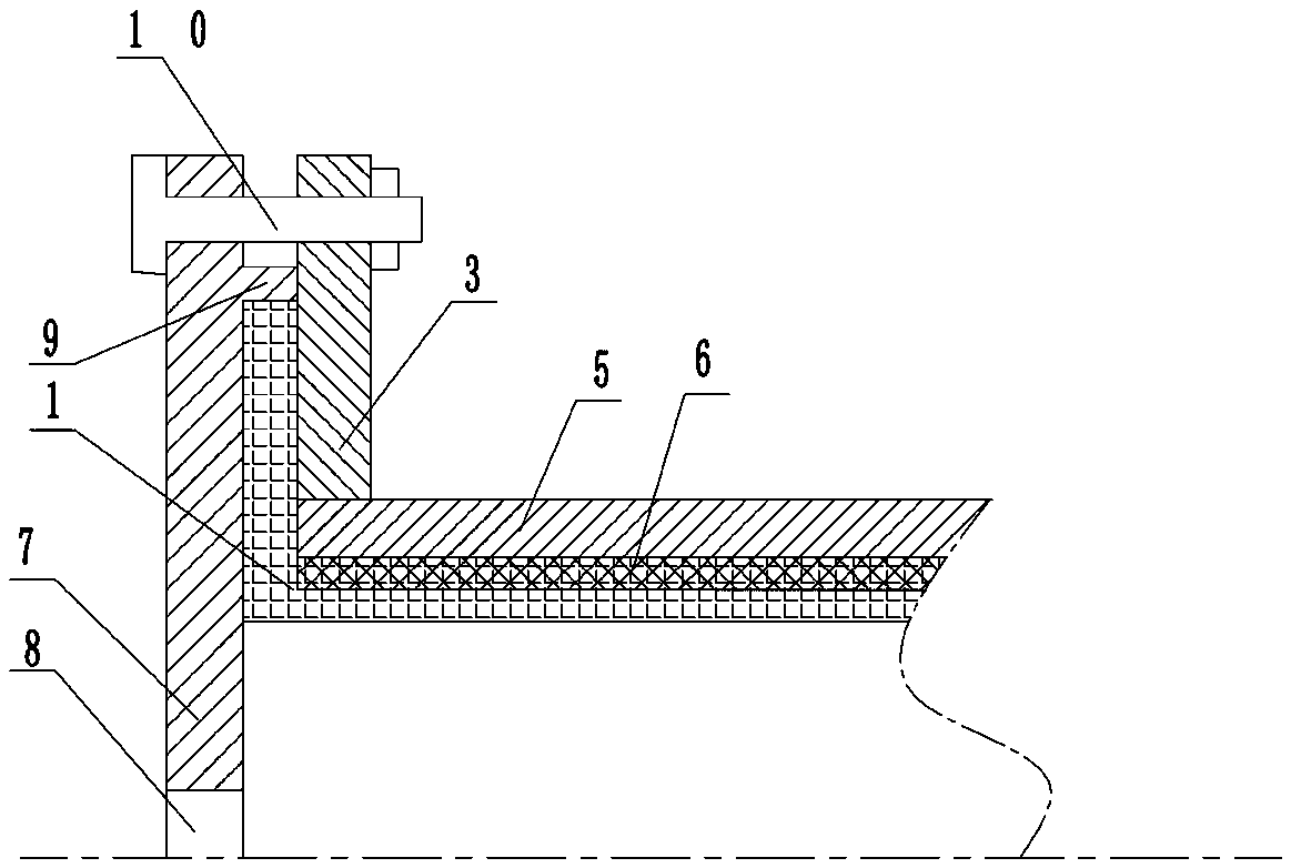 All-inner plastic composite steel pipe and flange assembly and its forming process