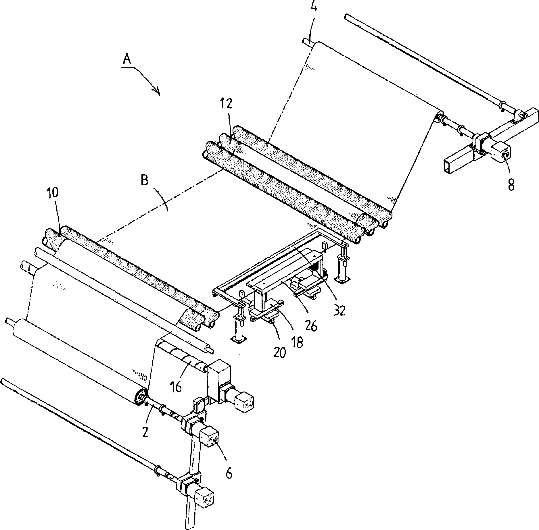 Cloth tensioning apparatus in embroidering machine