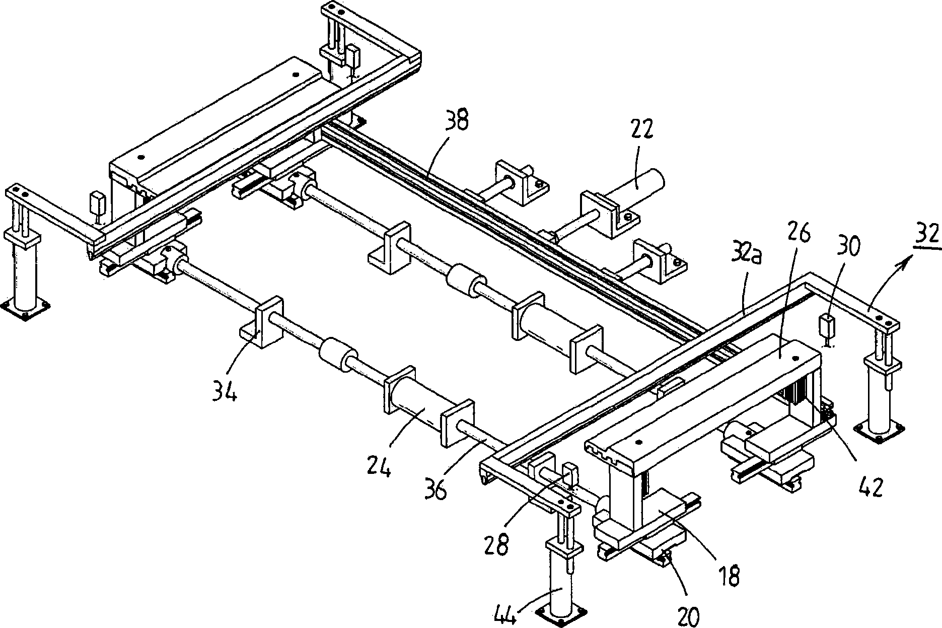 Cloth tensioning apparatus in embroidering machine