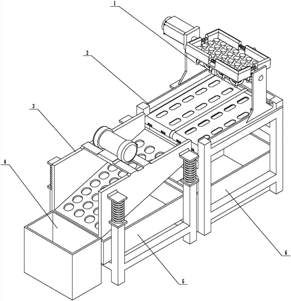 Stainless steel service plate recycling device based on vibration screen