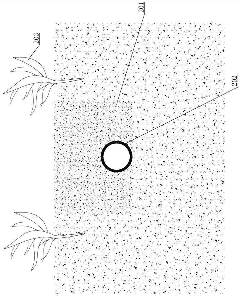 Field returning method for crushing corn straws, mixing crushed corn straws with soil, humidifying and extruding to form composite pipe for underground irrigation