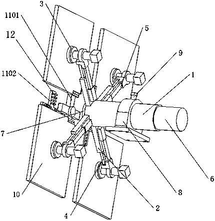 A splicing device and splicing method for building curtain wall aluminum panels