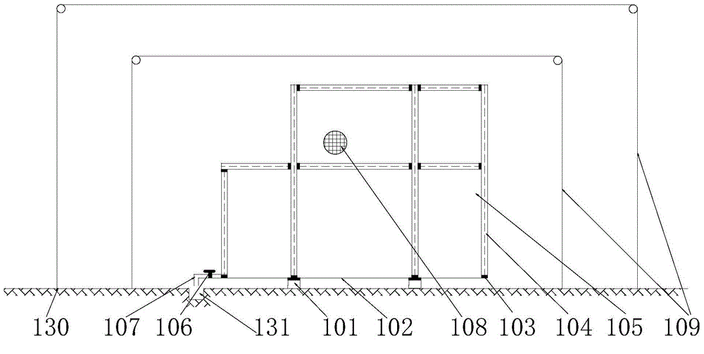 Talus slope freezing and thawing circulating action deformation physical model experiment apparatus and experimental method