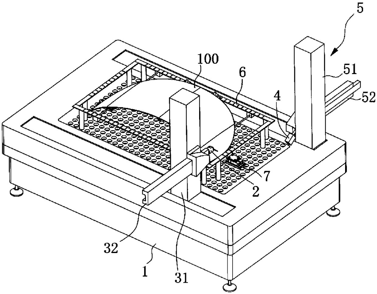 Automatic automobile glass detecting device and method