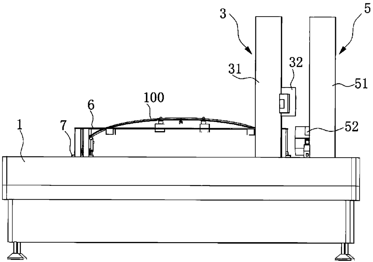 Automatic automobile glass detecting device and method