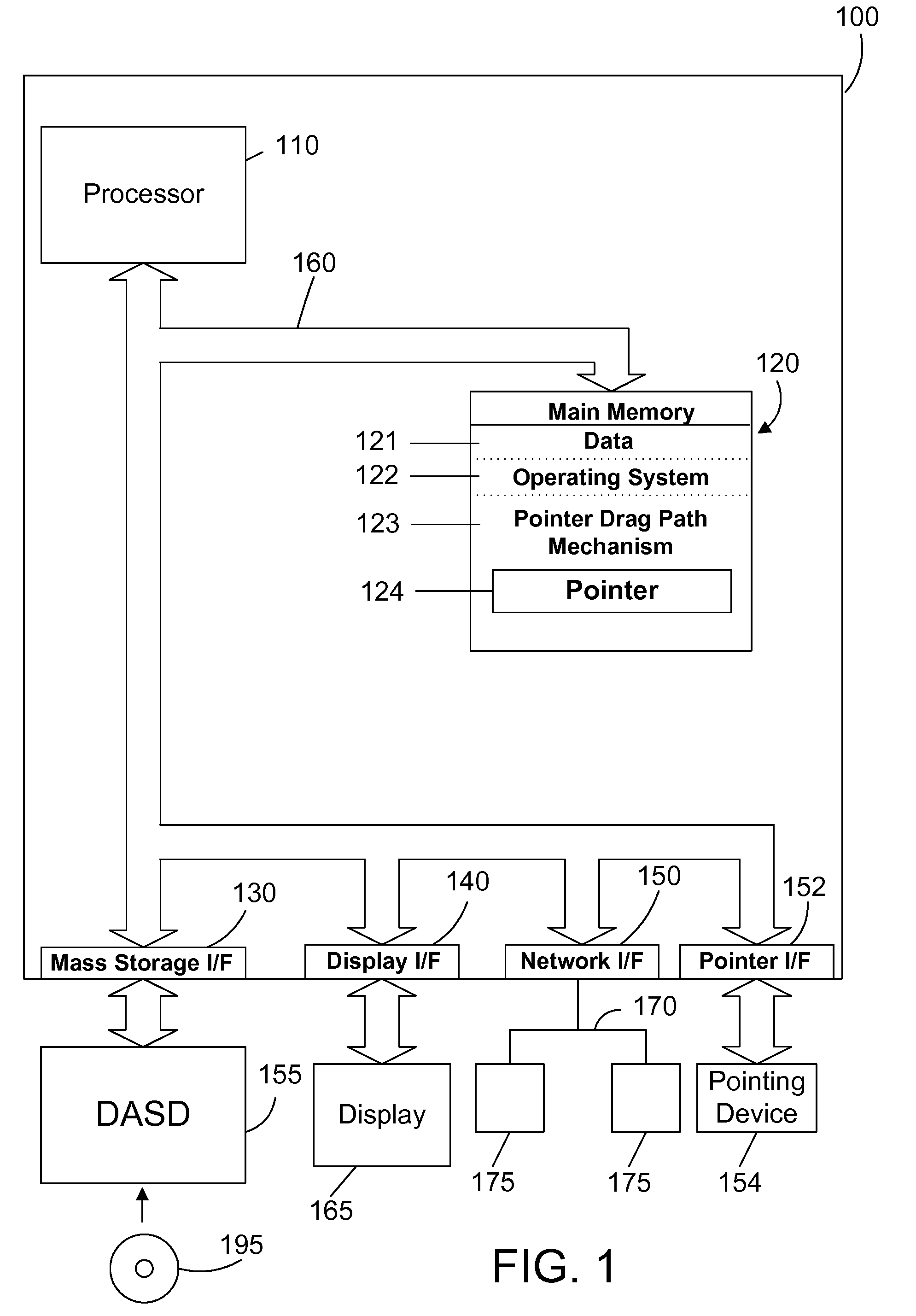 Pointer drag path operations