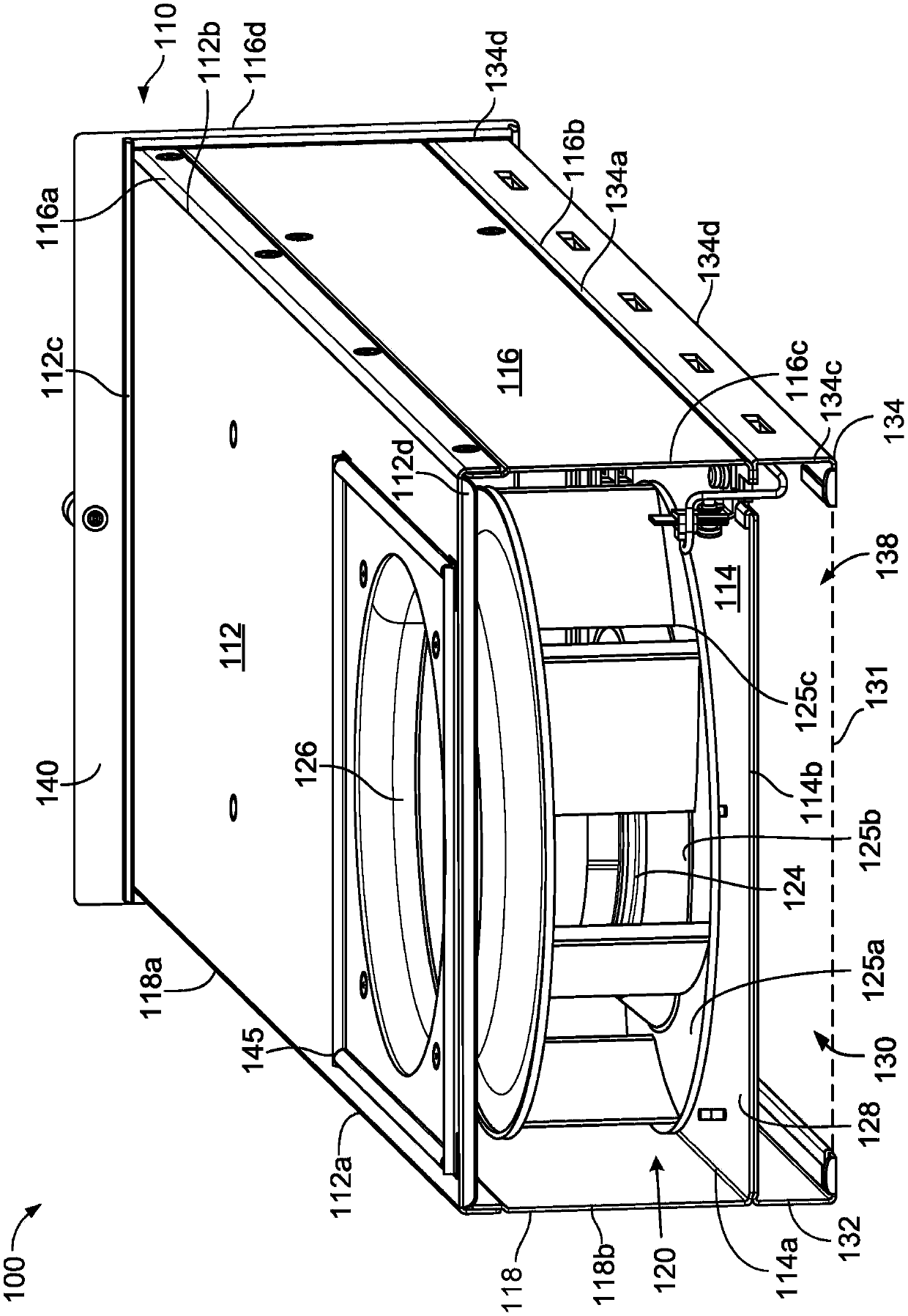 Blower tray