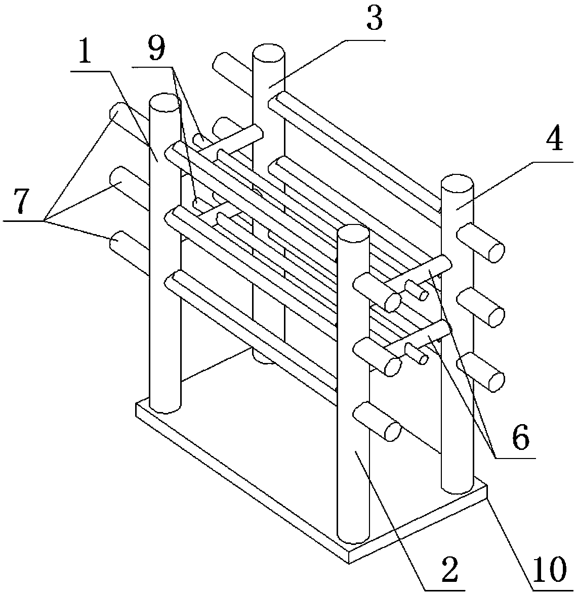 Air-curing device for silk canvas