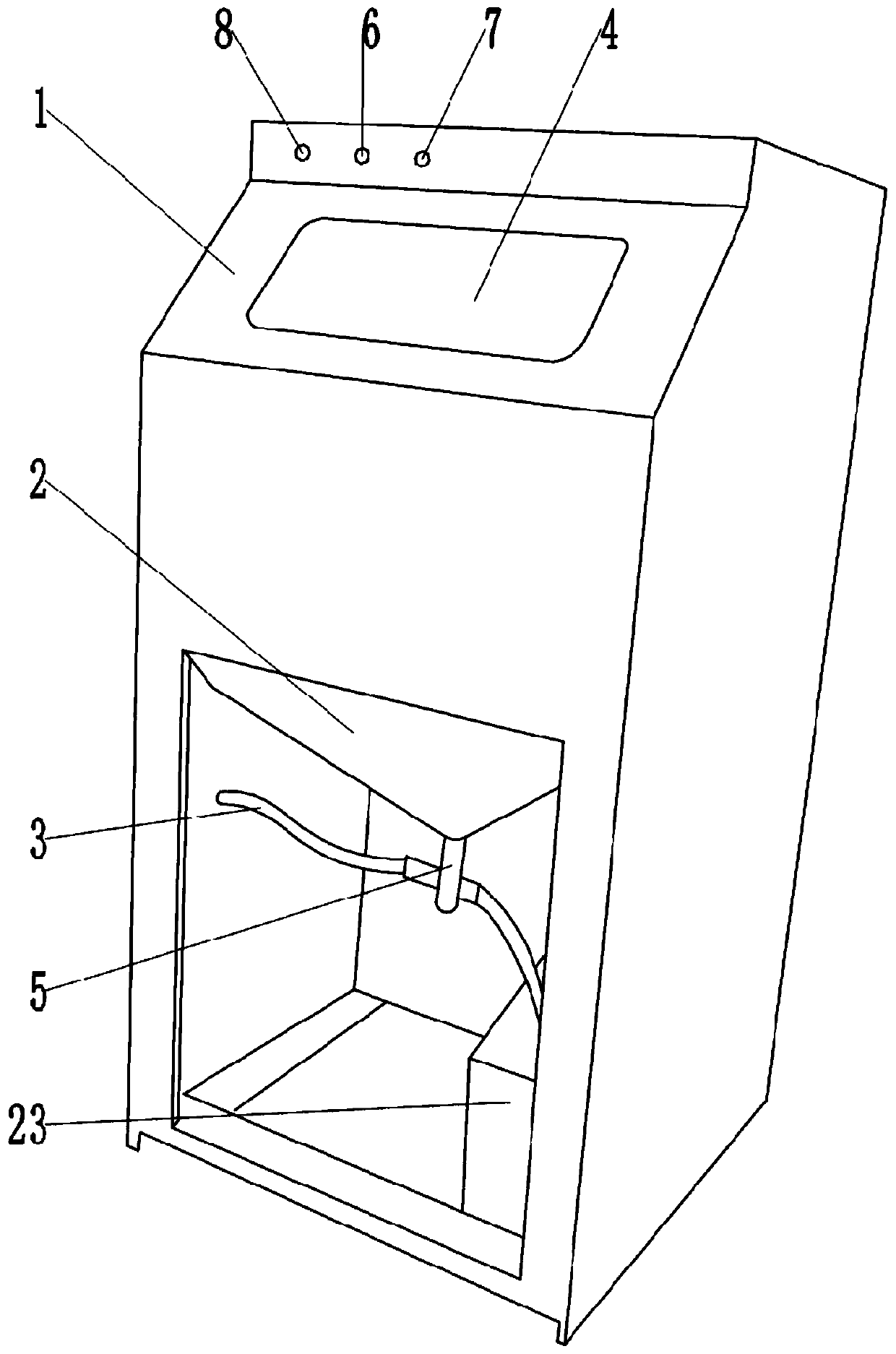 Sand blasting process applied to environment-friendly box variable shell