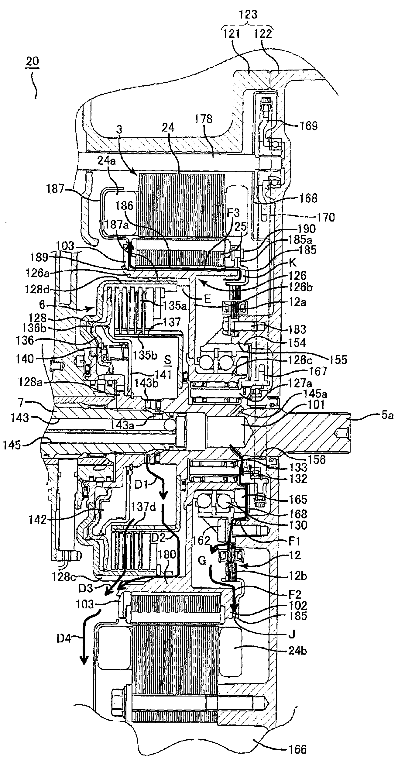 Hybrid drive device