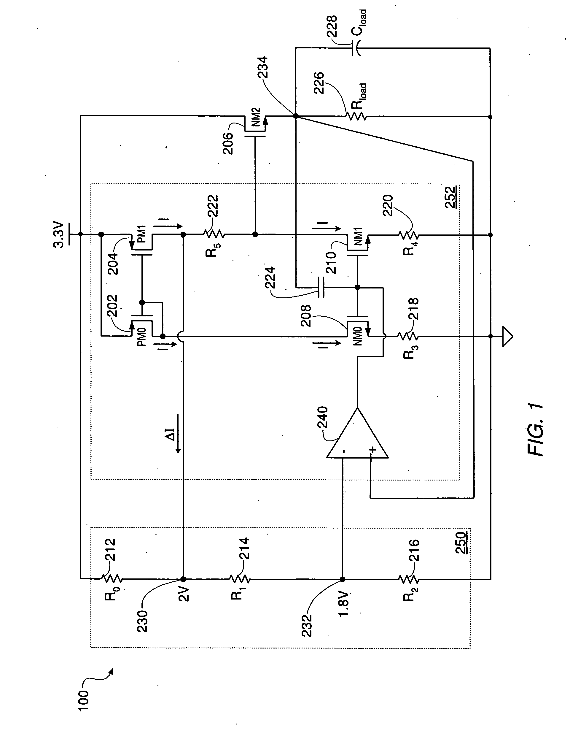 Voltage regulator with inherent voltage clamping