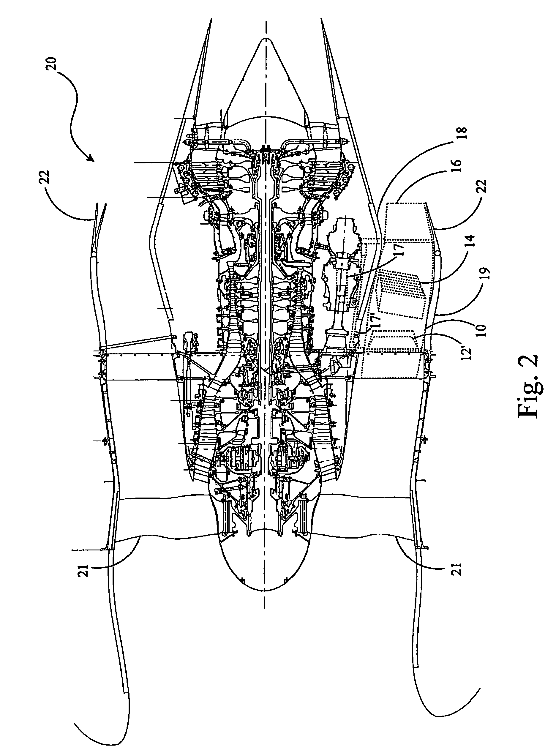 Cooling exchanger duct