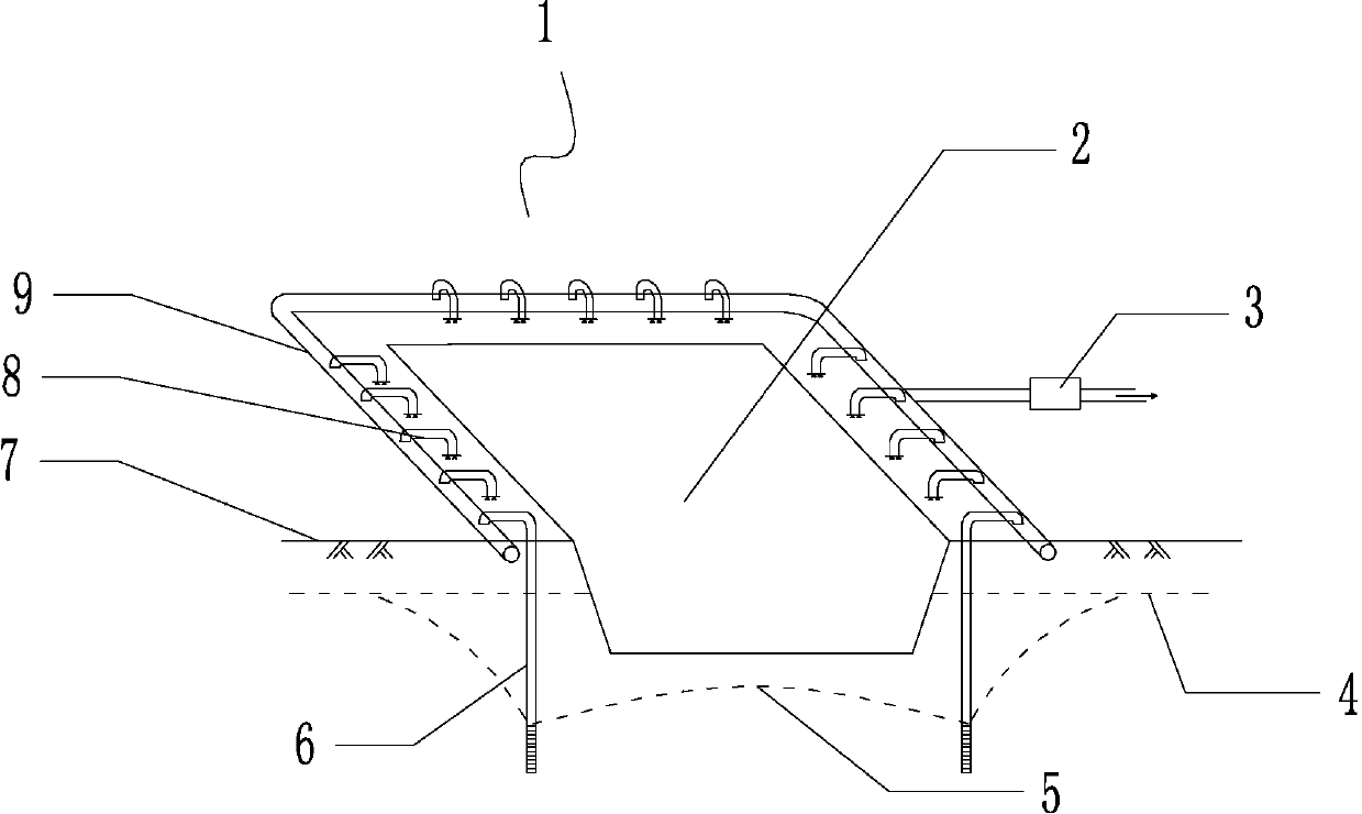 Light well point dewatering construction method for shallow foundation pits of coastal areas