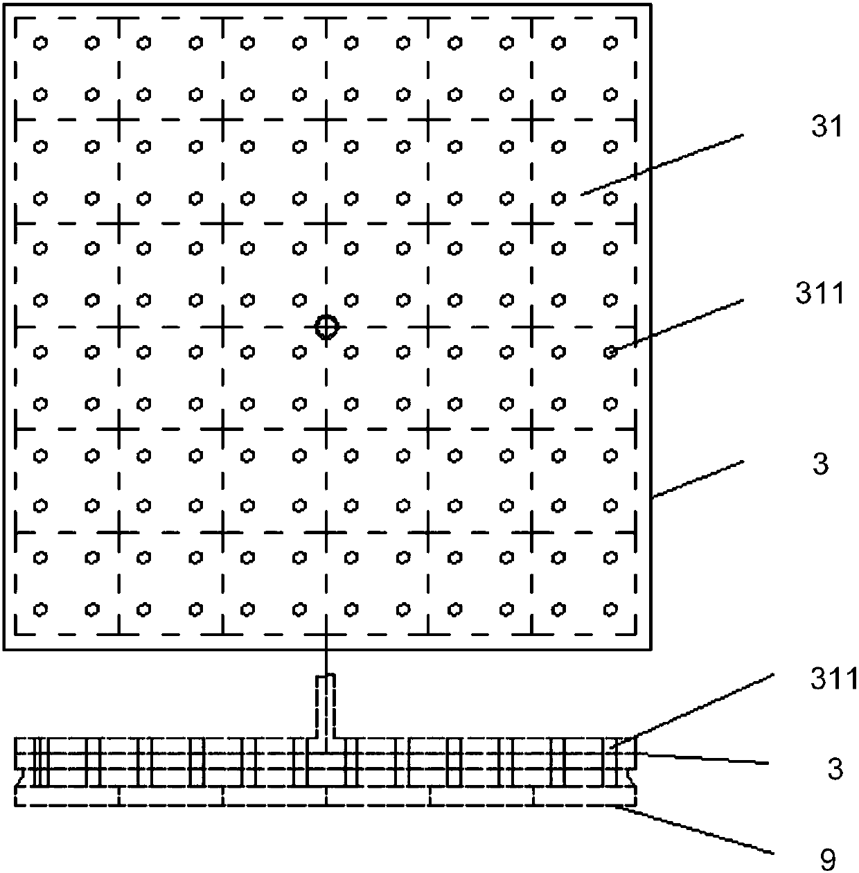 Mono-like seed crystal laying device and equipment