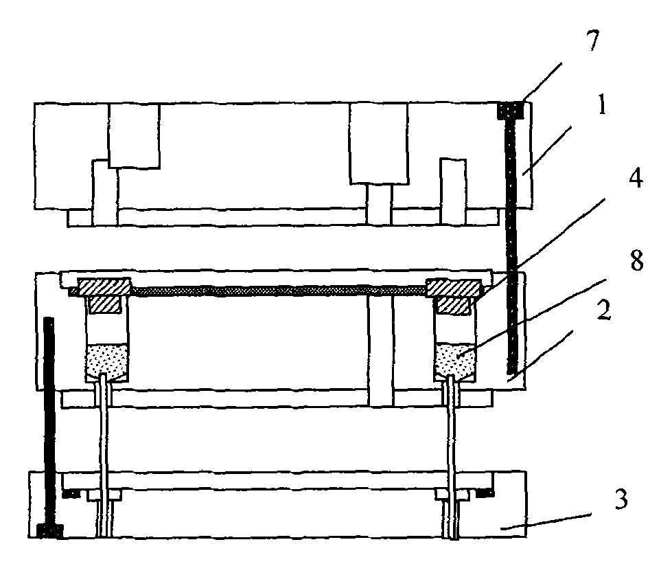 Hollow fiber spinning nozzle of insertion tube type