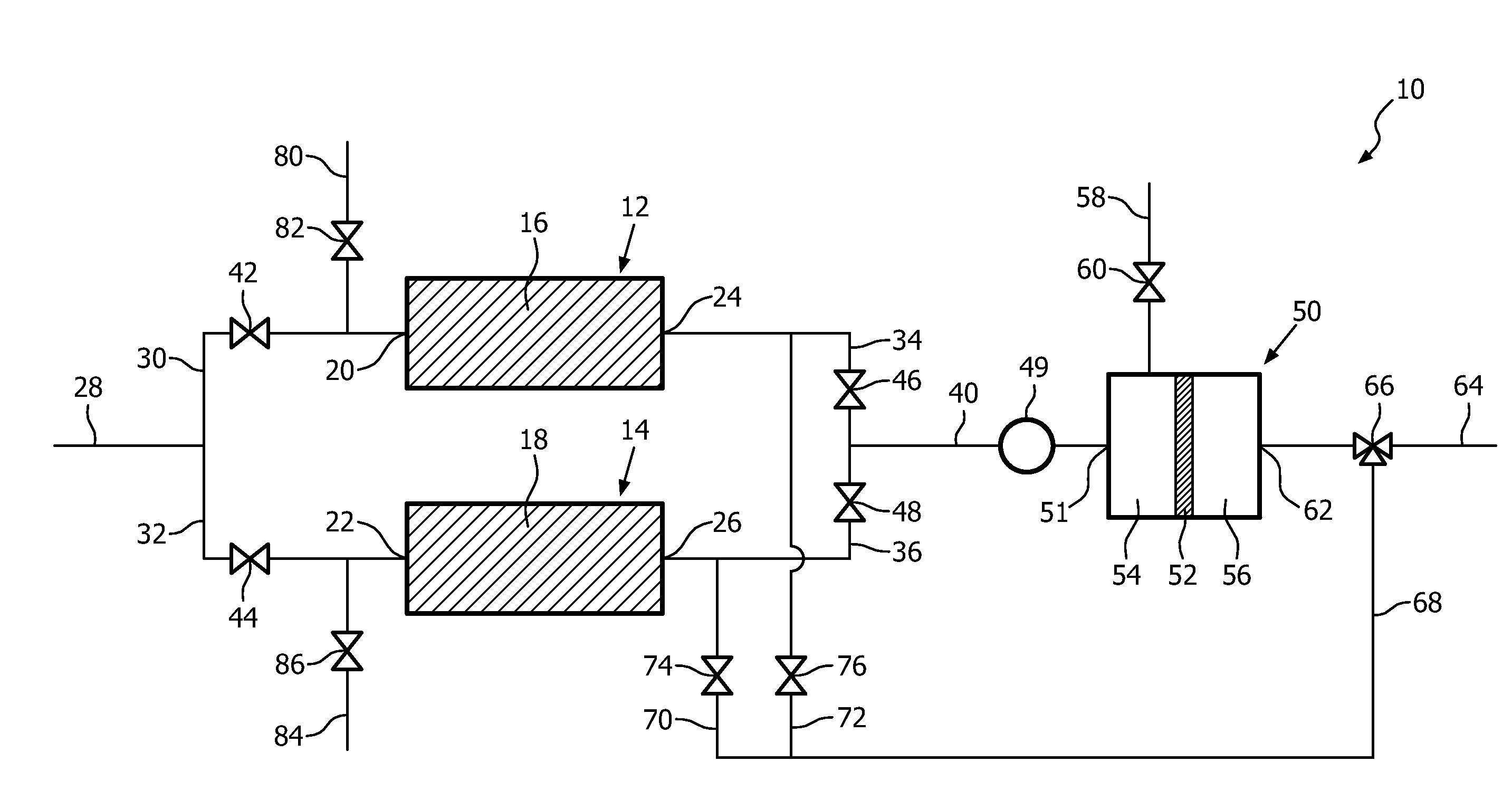 Method and arrangement for generating oxygen