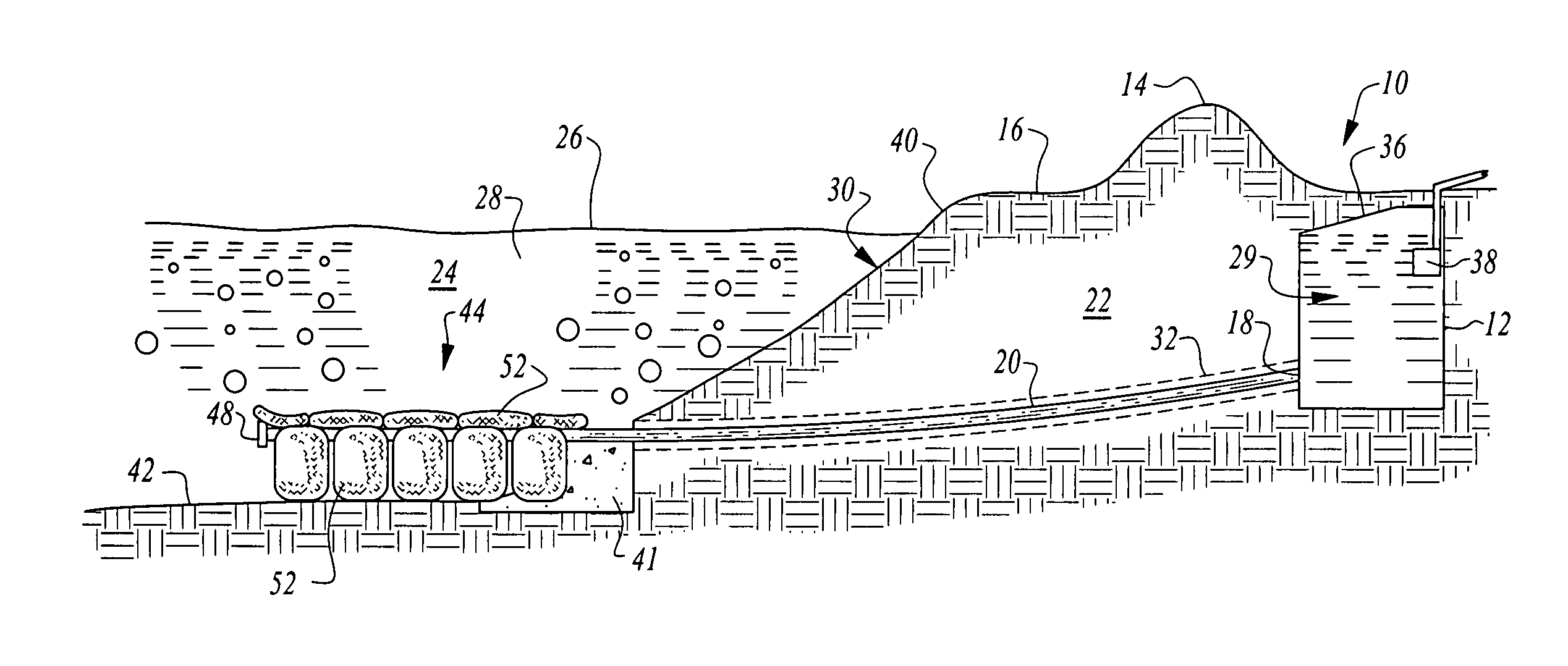 Method for constructing a synthetic infiltration collection system