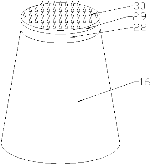 A solid chemical crushing device based on air blowing