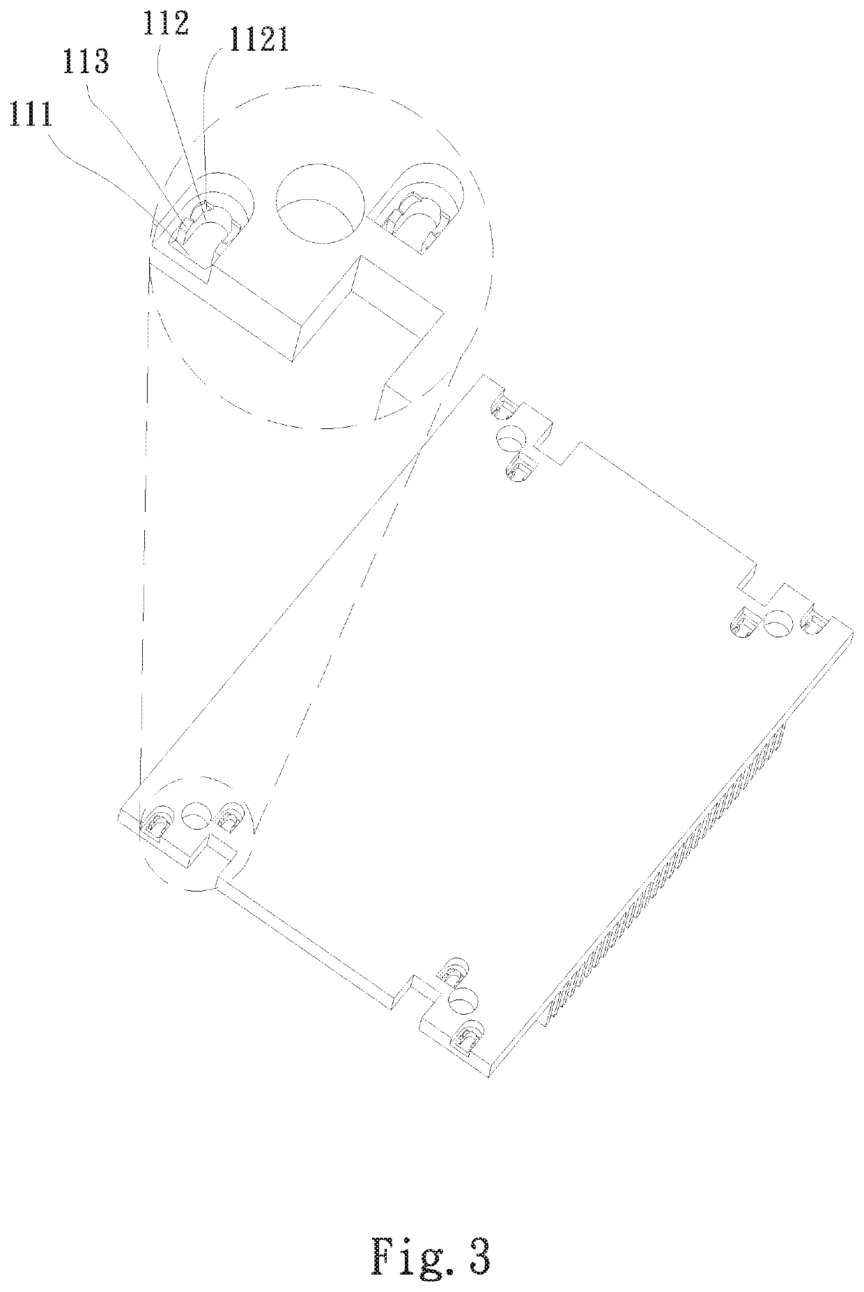 Locating unit with base seat locating structure