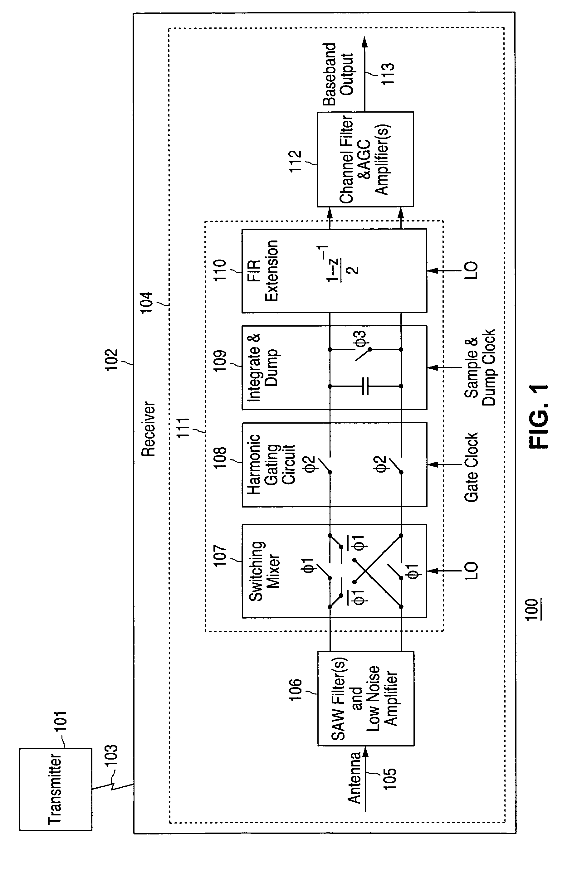 Phase-alternating mixer with alias and harmonic rejection