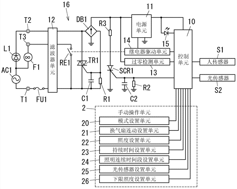 Lighting control switch