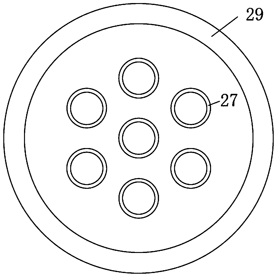 Ultraviolet disinfection device for circulating water of central air conditioners