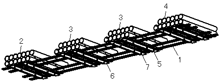 A flat-stayed cable bridge with tubular deck