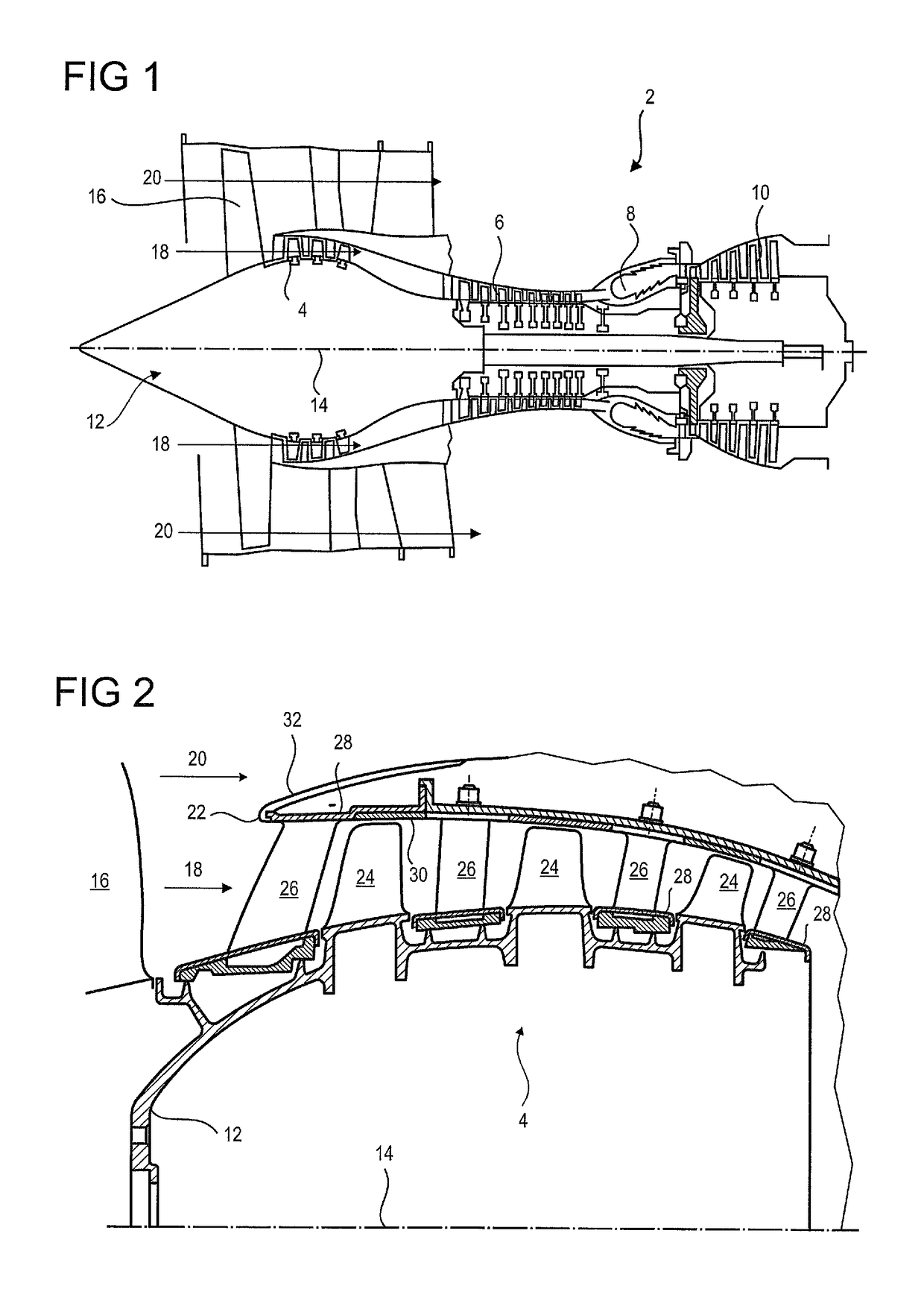 Axial turbomachine blade with platforms having an angular profile